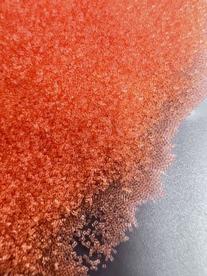 คุณภาพ  Orange Plastic Blasting Media 0.5mm  Round Polyamide Polishing Sands โรงงาน