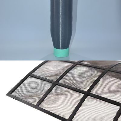 สีดํา PP Polypropylene โมโนฟิเลน แฮร์น 0.15 มิลลิเมตร เครื่องกรองอากาศปรับอากาศ