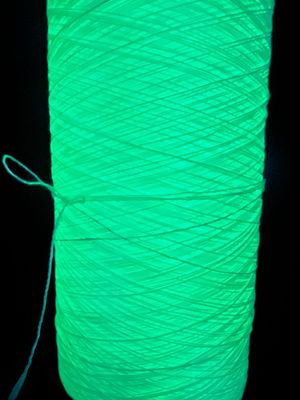 สีเขียว แสงสว่าง สายสว่างสําหรับการ crocheting 8 ชั่วโมง ระยะเวลาสว่าง
