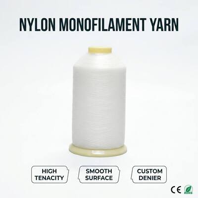 60D 80D 100D 0.10MM 0.12MM 0.14MM เส้นด้ายไนลอนโพลีเอสเตอร์ PP PE สำหรับโรงงานทอสายรัดปักขายส่ง